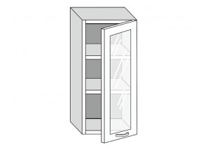 19.40.3 Шкаф настенный (h=913) на 400мм с 1-ой стекл. дверцей в Кизеле - kizel.магазин96.com | фото