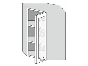 19.60.3у Шкаф настенный (h=913) угловой на 600мм со стекл. дверцей в Кизеле - kizel.магазин96.com | фото