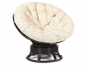 Кресло-качалка Papasan w 23/01 B с подушкой Antique brown, ткань Старт в Кизеле - kizel.магазин96.com | фото