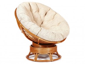 Кресло-качалка Papasan w 23/01 B с подушкой Cognac, ткань Старт в Кизеле - kizel.магазин96.com | фото