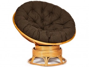 Кресло-качалка Papasan w 23/01 B с подушкой Honey, ткань Коричневый в Кизеле - kizel.магазин96.com | фото