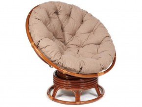 Кресло-качалка Papasan w 23/01 B с подушкой Pecan, экошерсть Коричневый в Кизеле - kizel.магазин96.com | фото