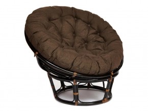 Кресло Papasan 23/01 W с подушкой Antique brown, ткань Коричневый в Кизеле - kizel.магазин96.com | фото