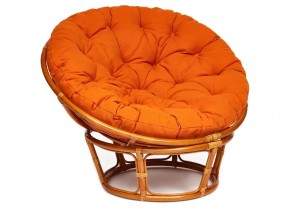 Кресло Papasan 23/01 W с подушкой Cognac, ткань Оранжевый в Кизеле - kizel.магазин96.com | фото